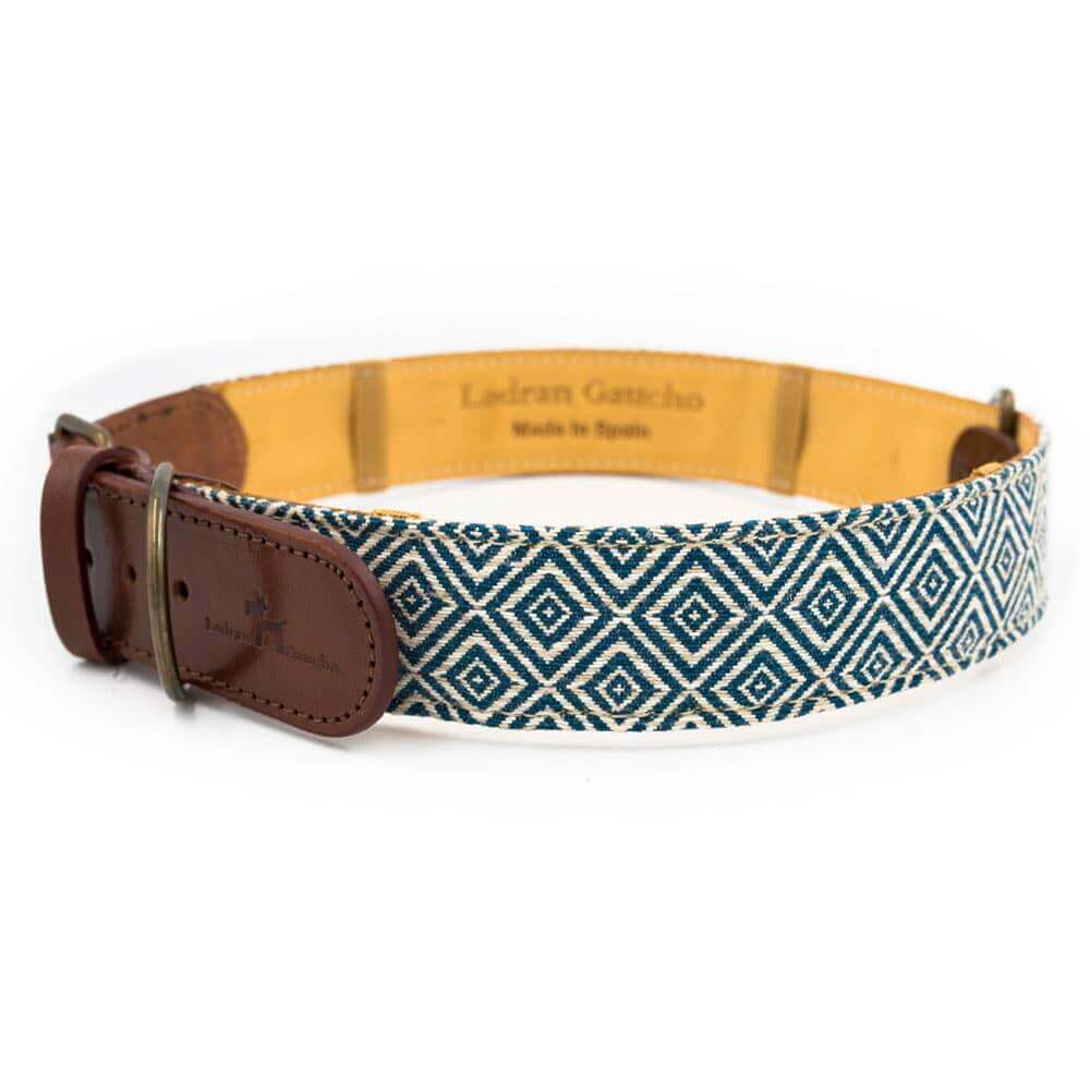 Dalton Halsband van Leer en Stof