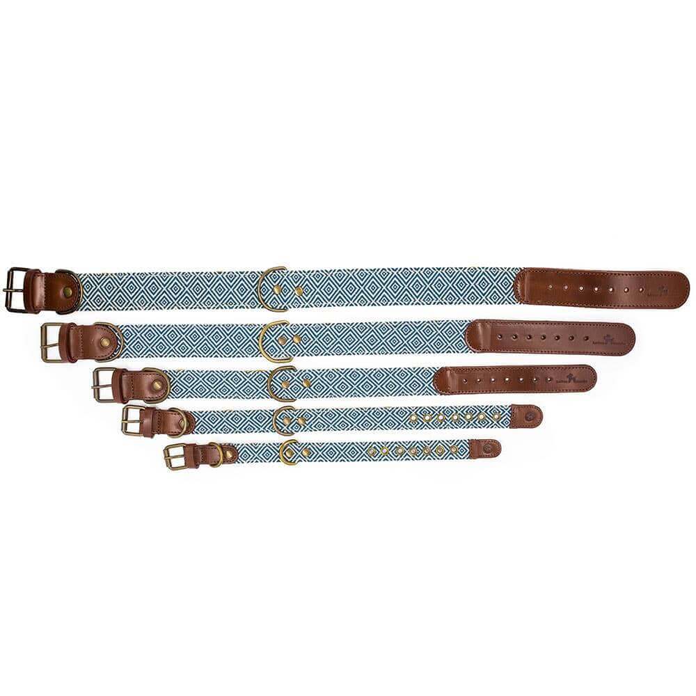 Dalton Halsband van Leer en Stof
