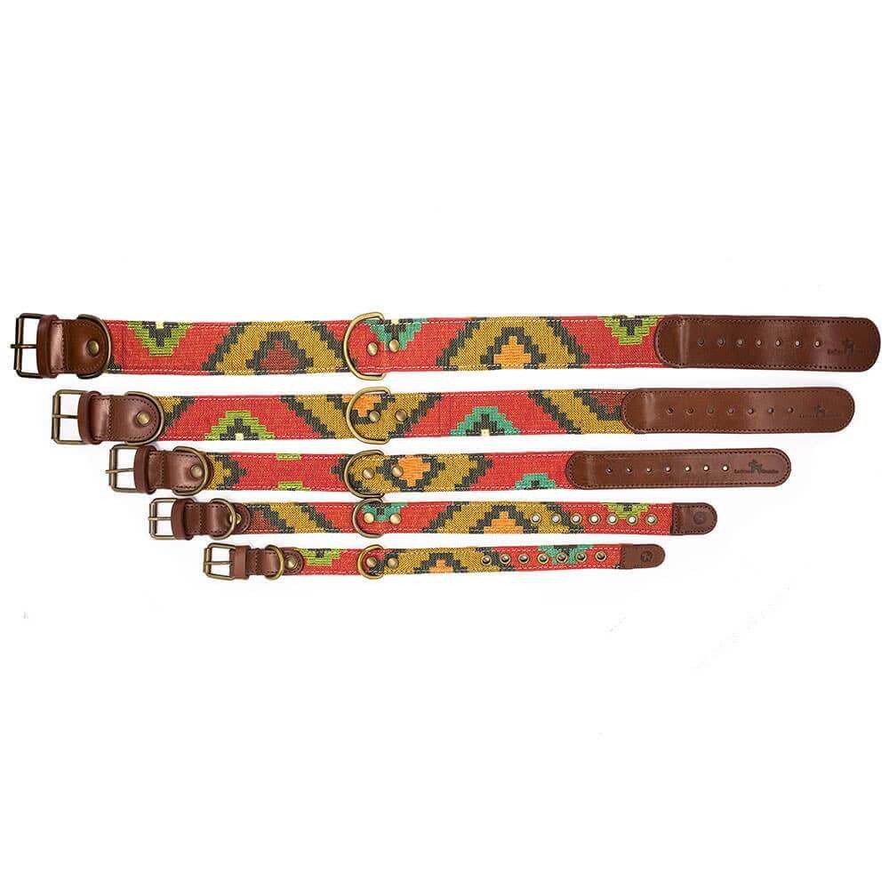 Scooby halsband van Leer en Stof